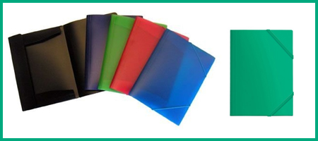 carpetas de gomas de plastico